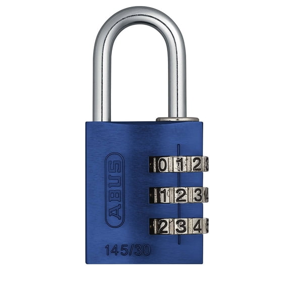 Padlock Combination Aluminum 30mm Blue 30 Blue