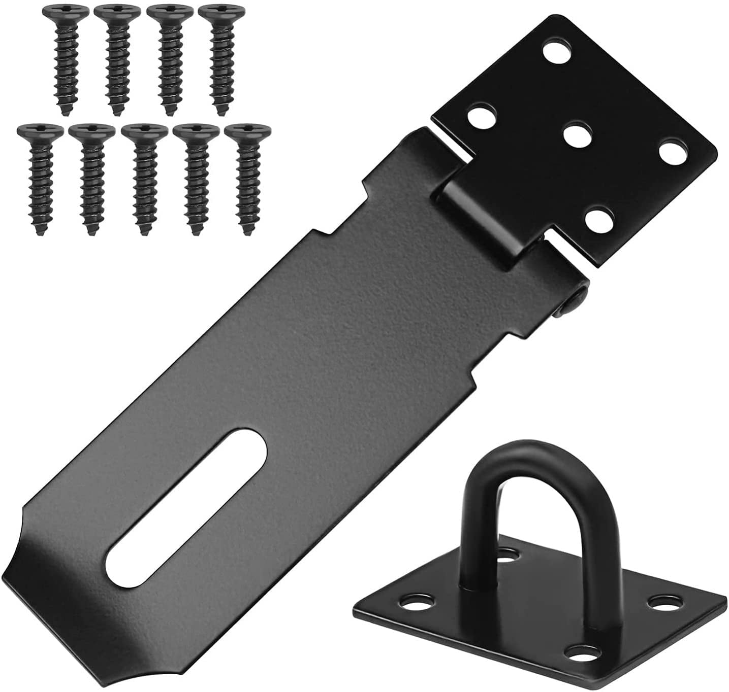 Padlock Hasp 4 Inch Door Hasp Latch Lock Stainless Steel Padlock Clasp ...