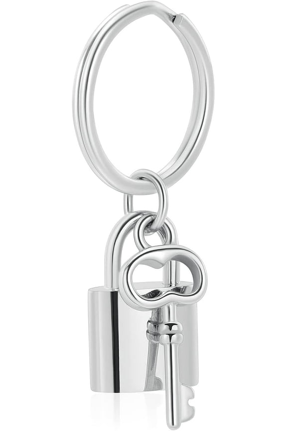 Padlock Urn Ashes Keychain for Women Men Memorial Ashes Keepsake Urn Key Ring Memorial Cremation Keychain