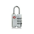 thumbnail image 1 of Padlock Weatherproof Hardware Luggage TSA Customs Lock Anti-theft Safely Code Lock 3 Digit Combination Lock SILVER, 1 of 8