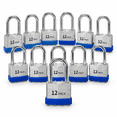 Padlocks Keyed Alike 12 Pack Laminated Steel Padlock (1-9/16