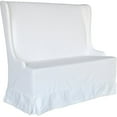 thumbnail image 1 of Padma's Plantation Atlantic Beach Wood Dining Bench in Sunbleached White, 1 of 7