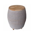 thumbnail image 1 of Padma's Plantation Outdoor Paradise End Table With Teak Top, 1 of 3