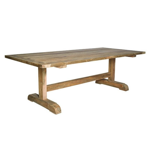 Padma's Plantation Porto Fino Wood Patio Dining Table in Natural