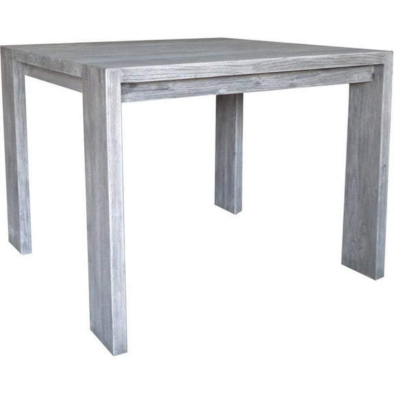 Padma's Plantation Ralph Wood 39" Square Patio Dining Table in Natural