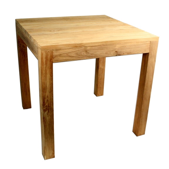 Padma's Plantation Rustic Teak Outdoor Dining Table 31.5 X 31.5