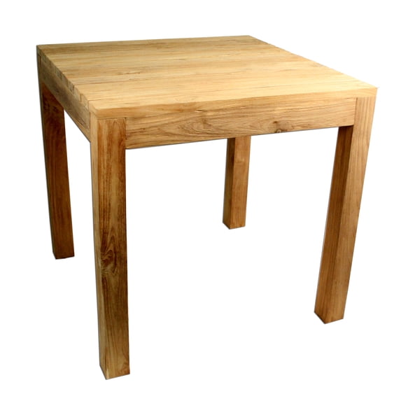 Padma's Plantation Rustic Teak Outdoor Dining Table 31.5 X 31.5