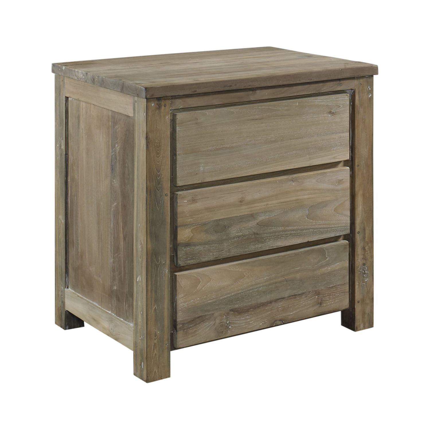 Rustic Teak Table Color Padma's Plantation Stockholm Reclaimed Teak End Table in Natural ...