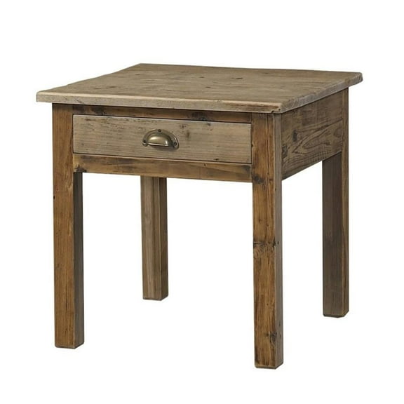 Padma's Plantation Salvaged Wood End Table in Natural