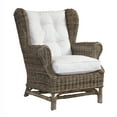 thumbnail image 1 of Padma's Plantation Wing Wicker Cushion Chair in Kubu Gray, 1 of 10