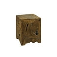 thumbnail image 1 of Padma's Plantation Teak Root Tall End Table-Color:Natural,Material:Teak, 1 of 2