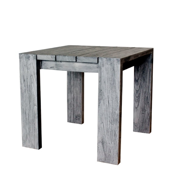 Padmas Plantation OL-RAL06 21.75 x 23.75 x 23.75 in. Outdoor Ralph Reclaimed Teak End Table - Natural