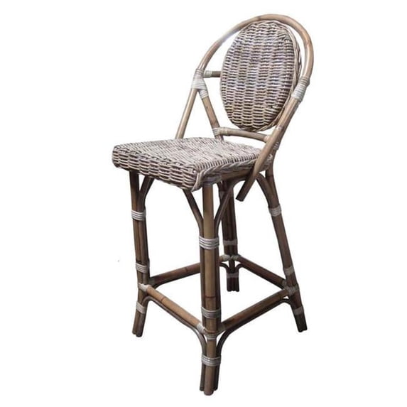 Padmas Plantation PBA14-KUBU Paris Bistro Kubu Barstool