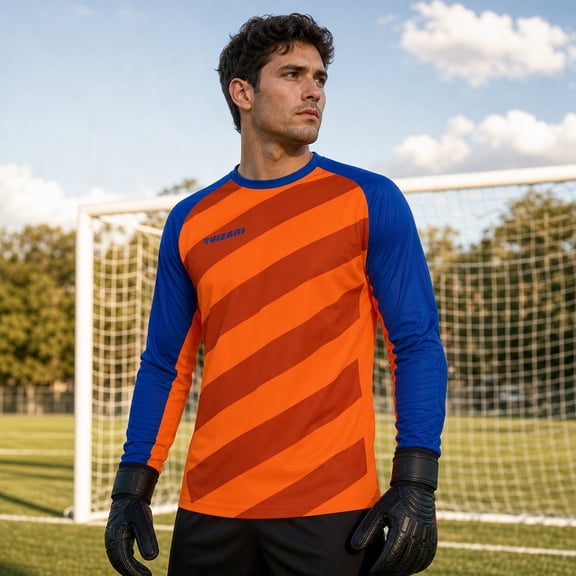 Padova Goal Keeper Jersey Orange Royal size am
