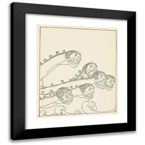 Padraic Colum 12x14 Black Modern Framed Museum Art Print Titled - The Children's Homer Pl 44 (1918)