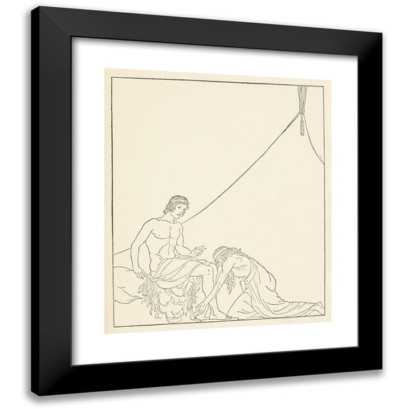 Padraic Colum 15x17 Black Modern Framed Museum Art Print Titled - The Children's Homer Pl 26 (1918)
