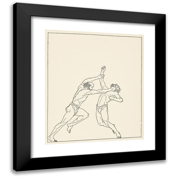 Padraic Colum 15x17 Black Modern Framed Museum Art Print Titled - The Children's Homer Pl 52 (1918)