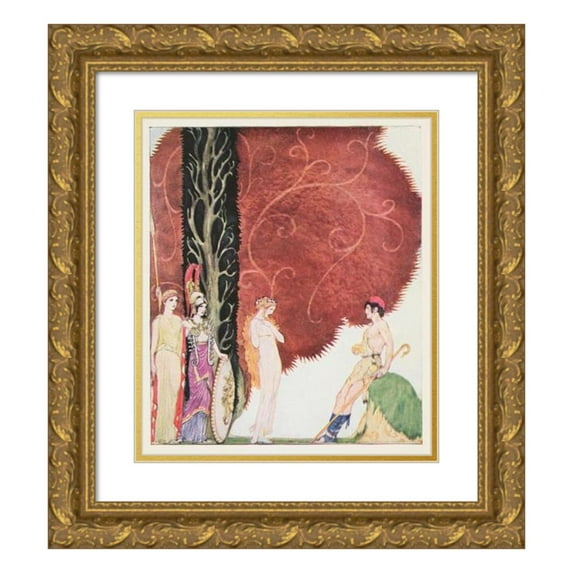 Padraic Colum 20x23 Gold Ornate Framed and Double Matted Museum Art Print Titled - The Children's Homer Pl 02 (1918)
