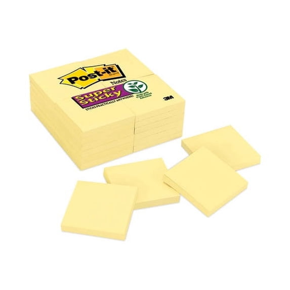 Pads in Canary Yellow, Value Pack, 3" x 3", 90 Sheets/Pad, 24 Pads/Pack | Bundle of 10 Packs