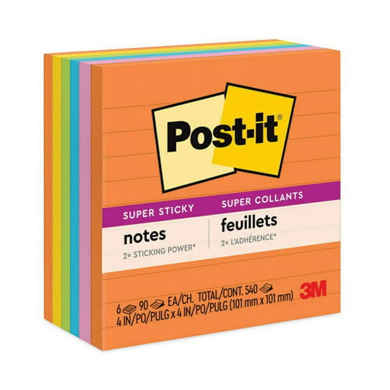 Pads in Canary Yellow, Note Ruled, 4 Pads in Canary Yellow, Note Ruled, 4