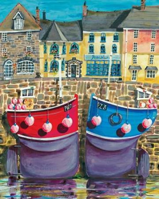 Padstow Boats Canvas Art - Jeremy Thompson (24 x 30)