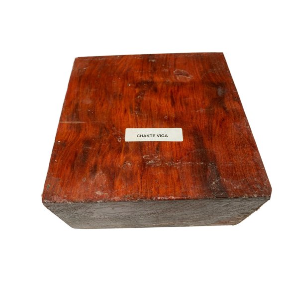 Paela/Chakte Viga Exotic Hardwood Bowl Turning Wood Blank - 4" x 4" x 2" (1 Piece) - Elevate your Woodworking Projects with Expertly Designed Wood Bowl Blanks for Turning
