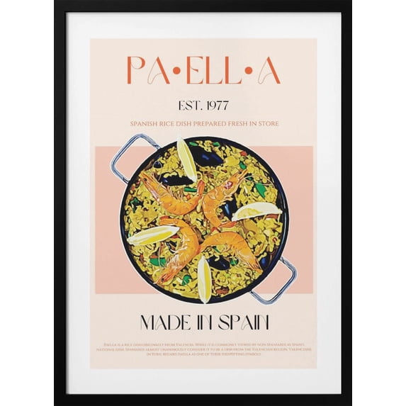 Paella Framed Art Modern Wall Decor