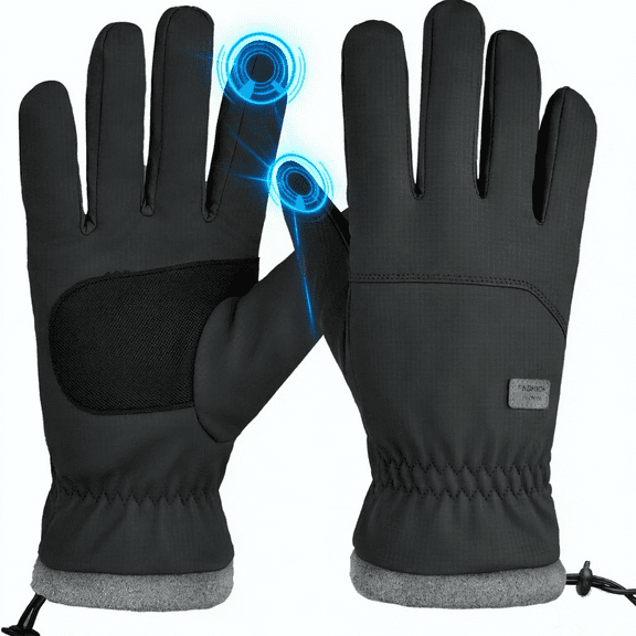 Paemity Winter Gloves, Cycling Gloves for Men Women Waterproof Thermal Windproof,Touchscreen for Running,Cycling,Skiing,Snowboarding,Driving in Cold Weather
