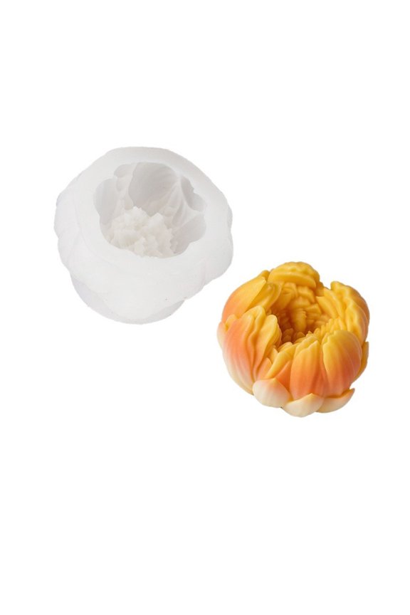 Paeonia Lactiflora Floral Silicone Temperature Flower Silicone for Soap