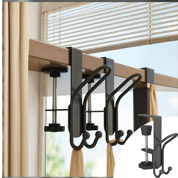 Paeose Adjustable Metal Mantle Hooks 2 In 1 Fireplace Stocking And Garland Hanger For Decorative Display