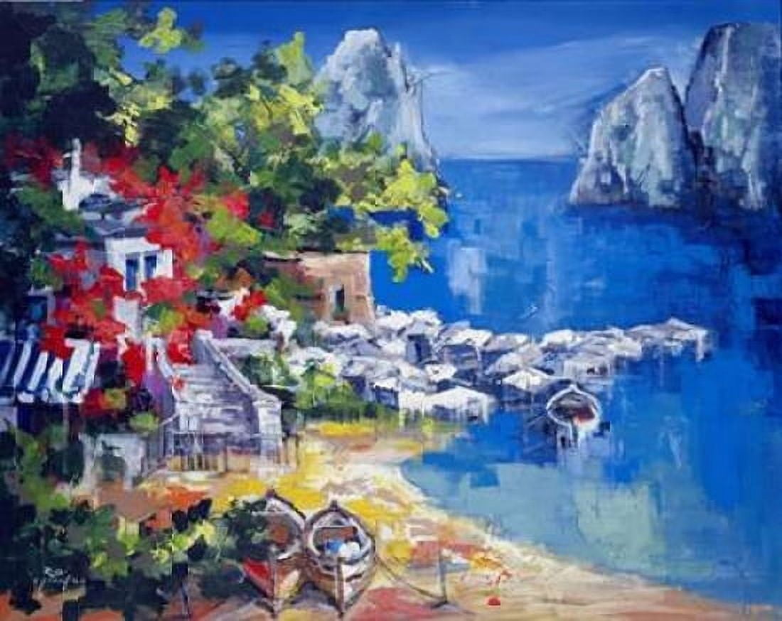Paesaggio caprese Canvas Art - Roberto di Viccaro (24 x 30)