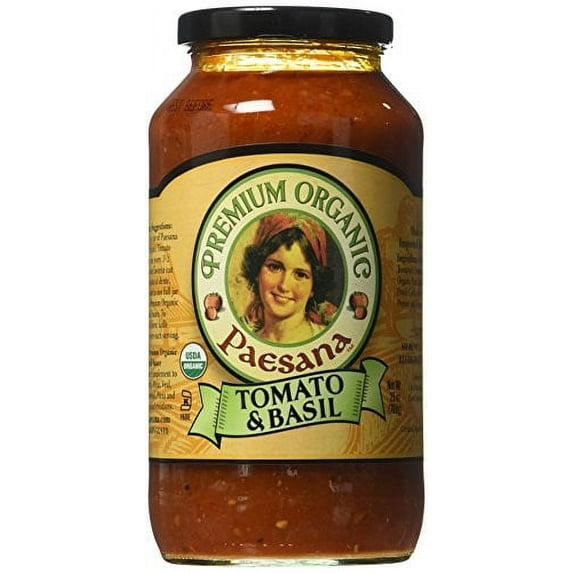 Paesana Organic Tomato Basil Sauce, 25 Ounce