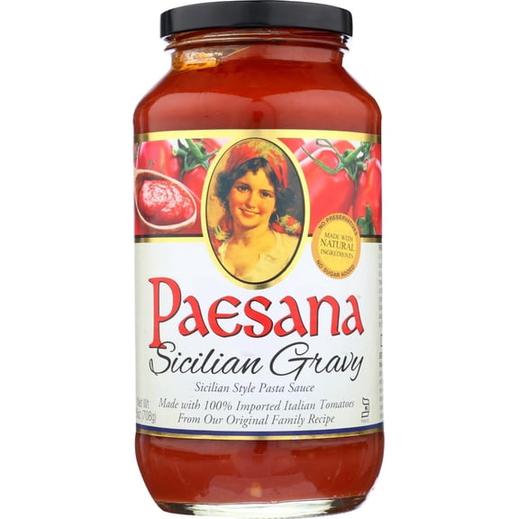 Paesana - Sauce Sicilian - 25 Oz, Case of 6
