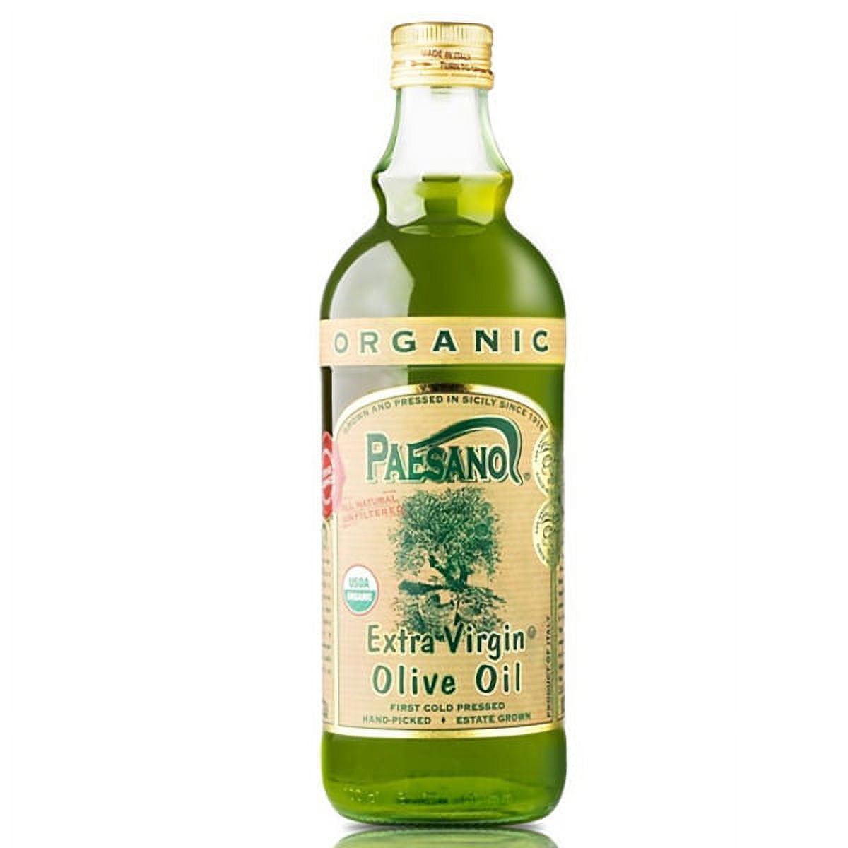 Paesano Organic Unfiltered Extra Virgin Olive Oil 34 Oz
