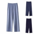 thumbnail image 1 of Pafei Tyugd Lounge Pants for Men Big and Tall Soft Cozy Pajama Pants with Pockets Loose Fit Cozy Straight Leg Solid Color Casual Pants 2026 Navy 4XL, 1 of 7