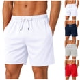 thumbnail image 1 of Pafei Tyugd Mens Mesh Shorts with Pockets 7 Inch Breathable Cozy Athletic Shorts Elastic Drawstring Waisted Workout Shorts for Summer Gray M, 1 of 6
