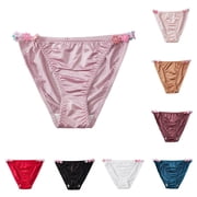 Pafei Tyugd Womens Tanga Panties Trendy Floral Lace Underwear High Cut Cozy Lightweight Hipster Panties Briefs Coffee S