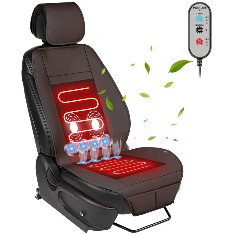 Paffenery Luxury Heated and Cooling Car Seat Cover, Ventilated