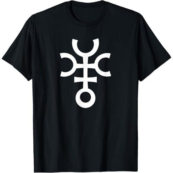 Pagan Hekate Symbol Pagan Wicca Symbol Hecate Goddess T-ShirtMen and women, Black T-shirt, size: Extra large