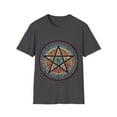 thumbnail image 1 of Pagan Pentagram Tee with Boho Vibe - Four Color Choices Available, 1 of 8