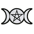 thumbnail image 1 of Pagan Triple Goddess, Iron-on / Saw-on, Heat Sealed Backing Rayon Patch - 4" x 2", 1 of 1