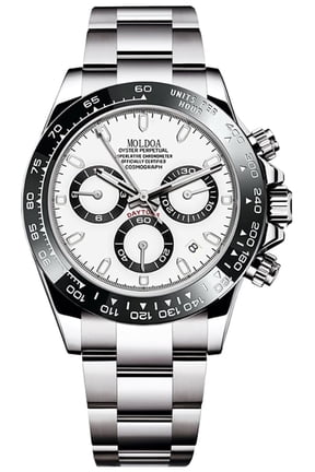 Pagani Design Daytona Homage Men's Watch Panda Analog Quartz Japan Movement Chronograph Luxury Wrist Watch Business Waterproof Silicone Strap Sports Pagani Watches for Men