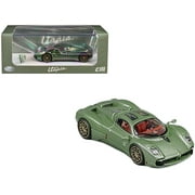 Pagani Utopia Green Metallic 1/64 Diecast Model Car by CM Models