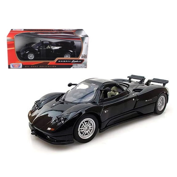 Pagani Zonda C12 Black 1 24 Diecast Car Model by Motormax