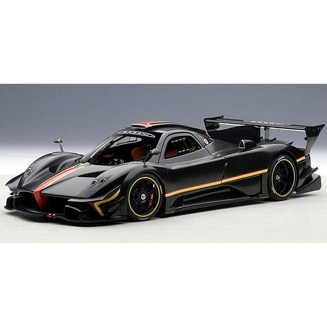 Pagani Zonda Revolucion Black Carbon Fiber Model Car in 118 Scale by AUTOart