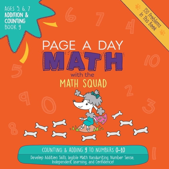 Addition & Counting Page A Day Math Addition & Counting Book 9: Adding 9 to the Numbers 0-10, Book BOOK9, (Paperback)