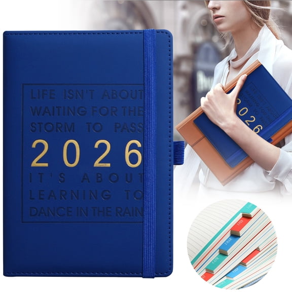 Page A Day Calendar 2026, 2026 Bucket List Calendar,to Do List Planner, Your Ultimate Gift Calendar, Daily Planner One Page Per Day Commit 30 Planner 2026, Notebook Leather Cover(Black)