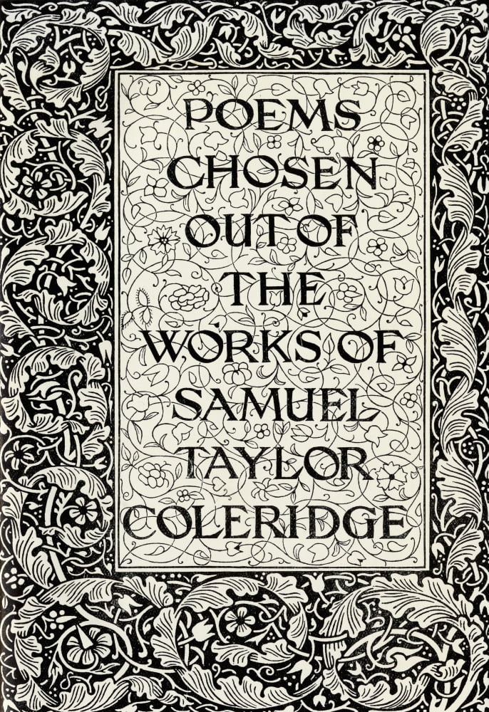 Page Decoration From The Kelmscott Press Coleridge Designed By William Morris 1834 To 1896 English Artist And Writer Canvas Art - Ken Welsh Design Pics (24 x 34)