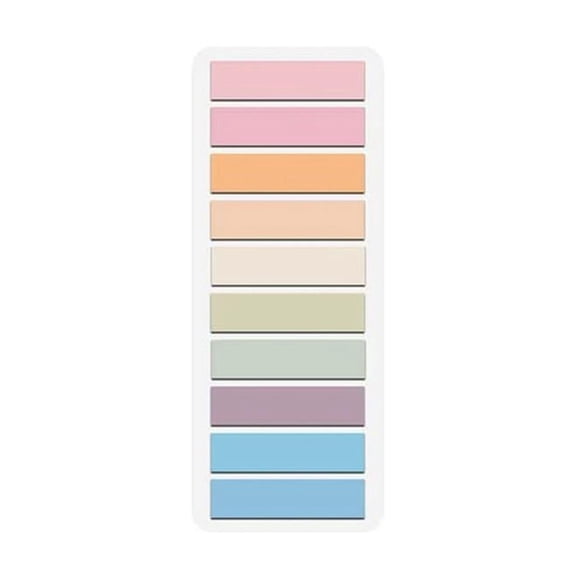 Page Marker Sticky Tabs, Dividers with Tabs, Sticky Tabs for Books, Blue Sticky Notes, 6X2 Inch 200 Sheet Morandi Transparent Self-Stick Small Label Sticker Pack for Back to