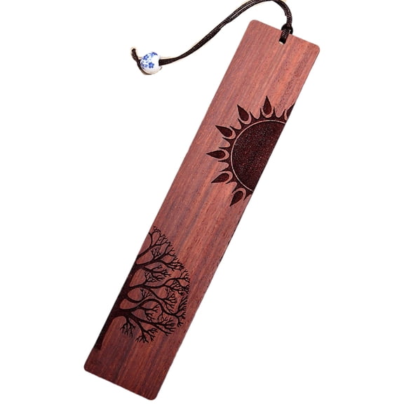 Page Markers Book Mark for Women Men and Students Wood Bookmarks for Book Lover Handmade Wood Bookmarks with Pendant